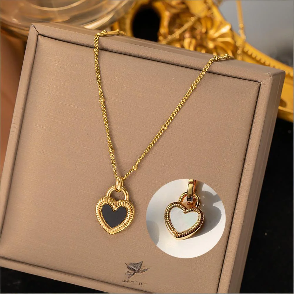 Doppelseitiger Herz-Halskette