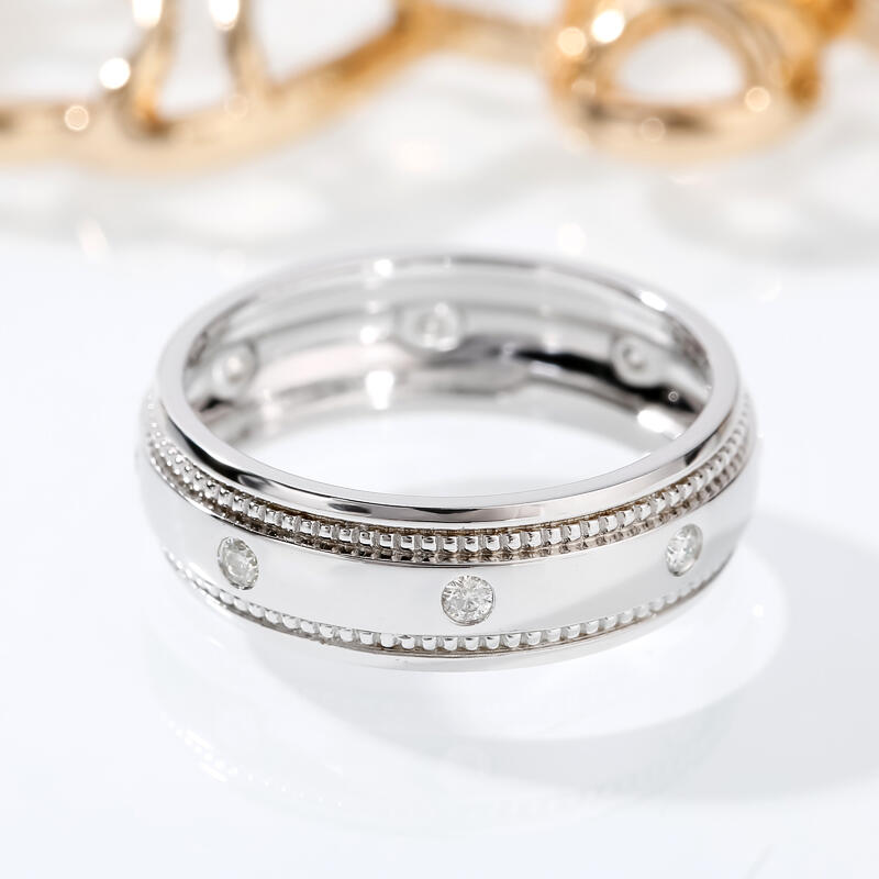 Et maison 10K/14K/18K Gold Platinum Men's Band