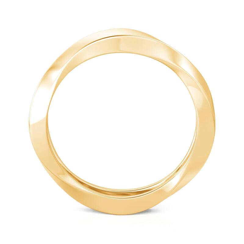 Et maison Simple Mobius Gold Wedding Band for Men