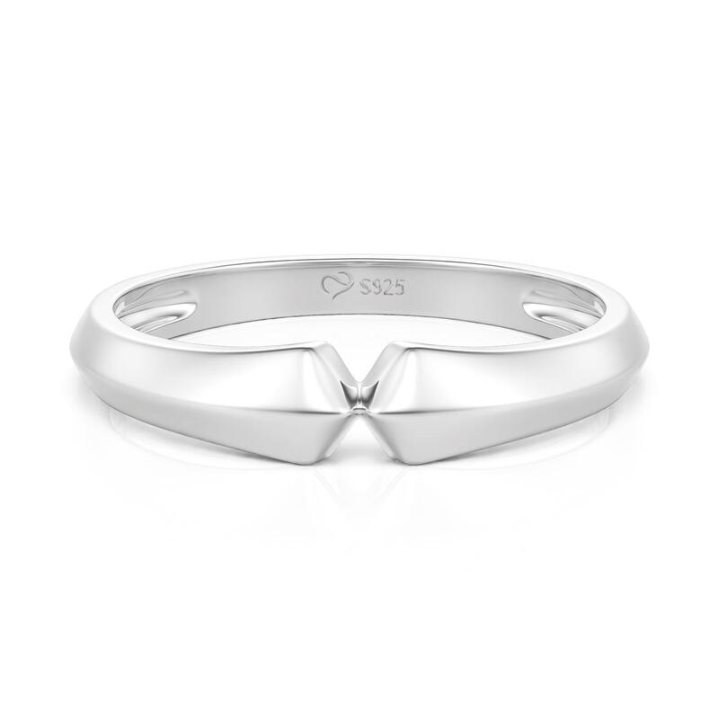 Et maison Classic Geometric Men's Ring Sterling Silver