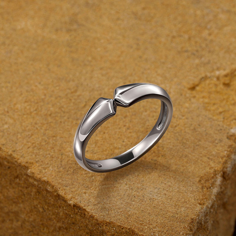 Et maison Classic Geometric Men's Ring Sterling Silver