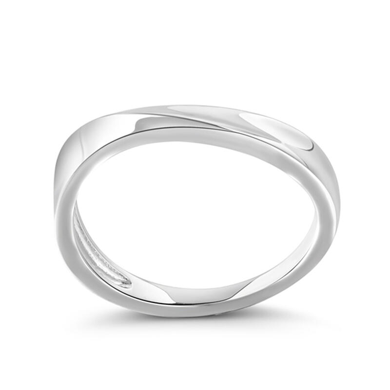 Et maison Wave Design Sterling Silver Men's Band