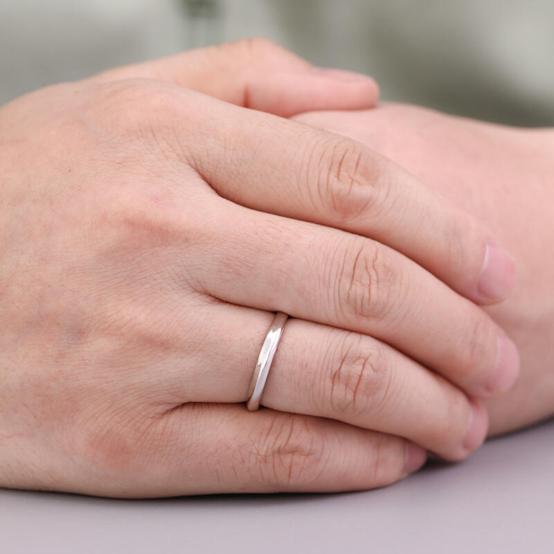 Et maison Simple Sterling Silver Men's Band