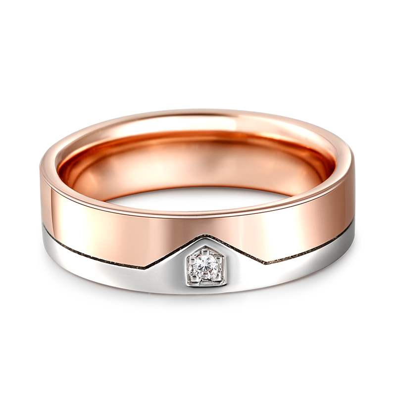 Et maison "Timelessness" Two Tone Sterling Silver Men's Band