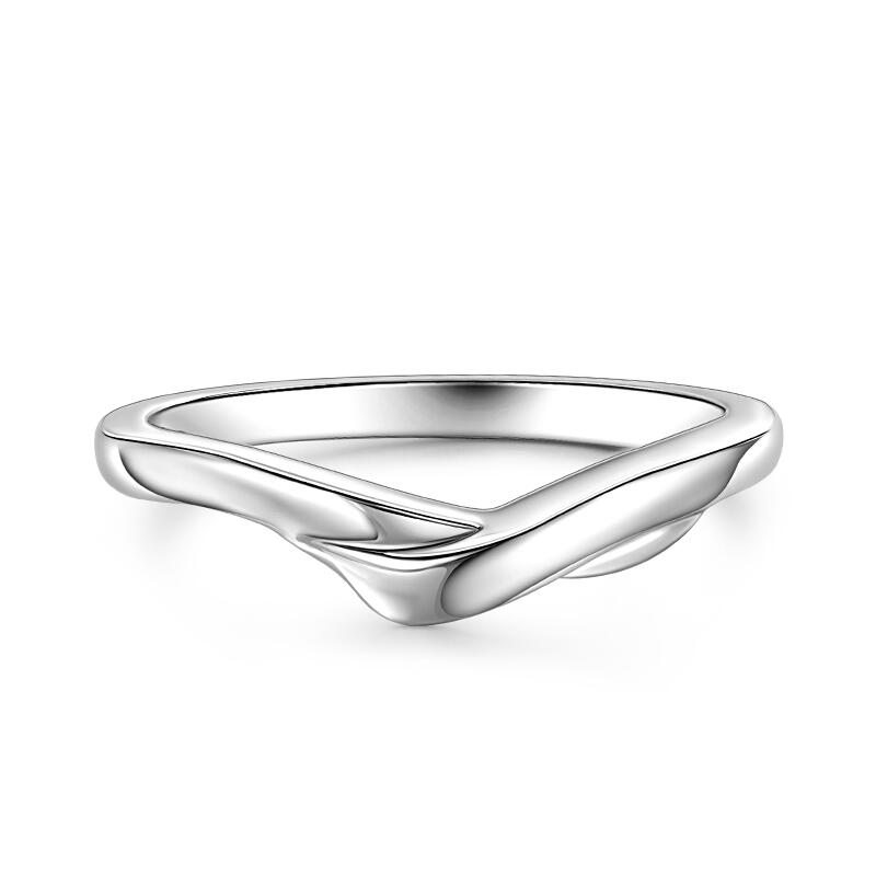 Et maison Simple Stylish Design Sterling Silver Men's Wedding Band