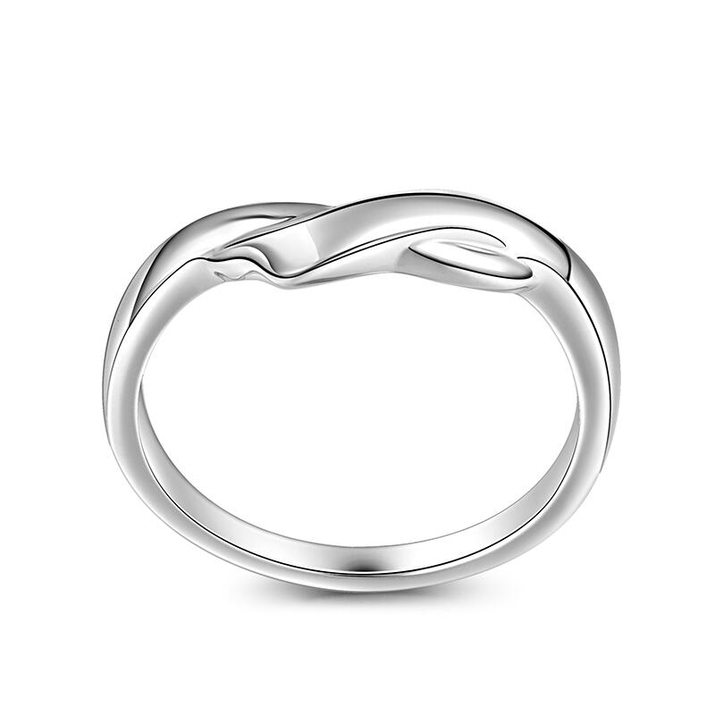 Et maison Simple Stylish Design Sterling Silver Men's Wedding Band