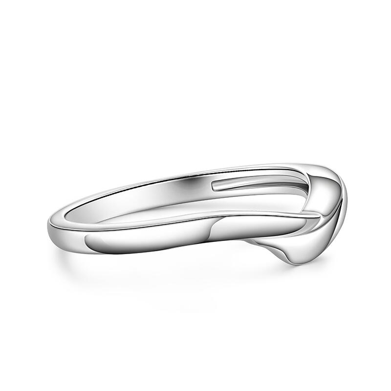 Et maison Simple Stylish Design Sterling Silver Men's Wedding Band