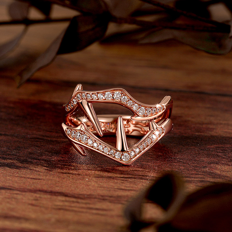Et maison x Leyla Thorn Wilderness Men's Rose Gold Ring