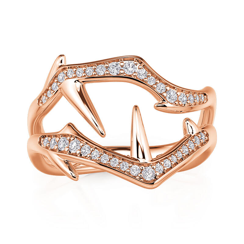 Et maison x Leyla Thorn Wilderness Men's Rose Gold Ring