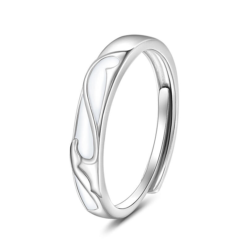 Et maison Glowing Adjustable Sterling Silver Men's Band