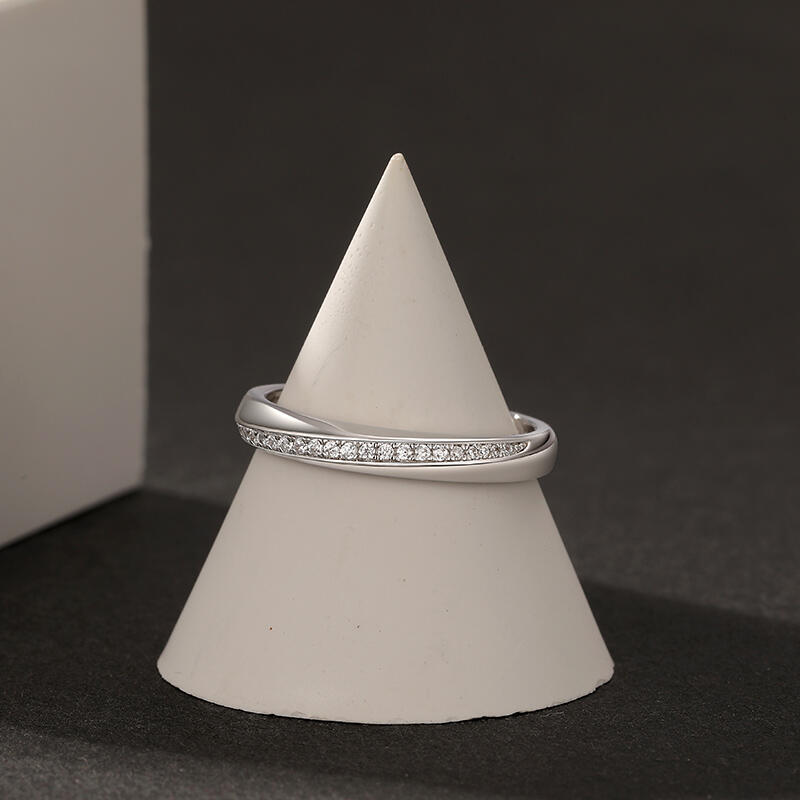 Et maison Simple Twist Men's Wedding Band Sterling Silver