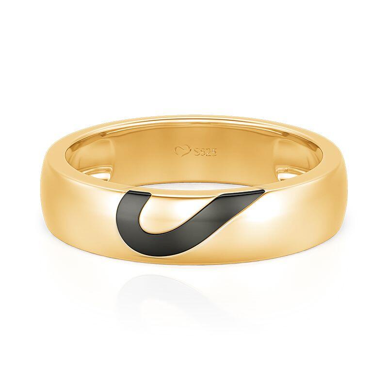 Et maison Heart Inspired Yellow Gold Men's Wedding Band