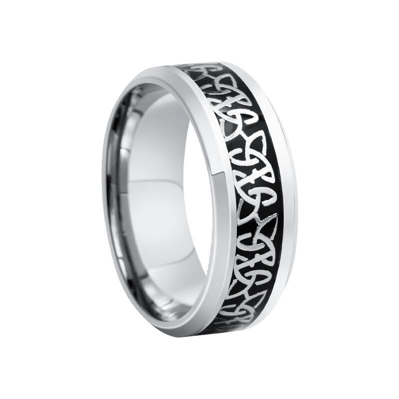 Et maison Celtic Knot Titanium Steel Men's Band