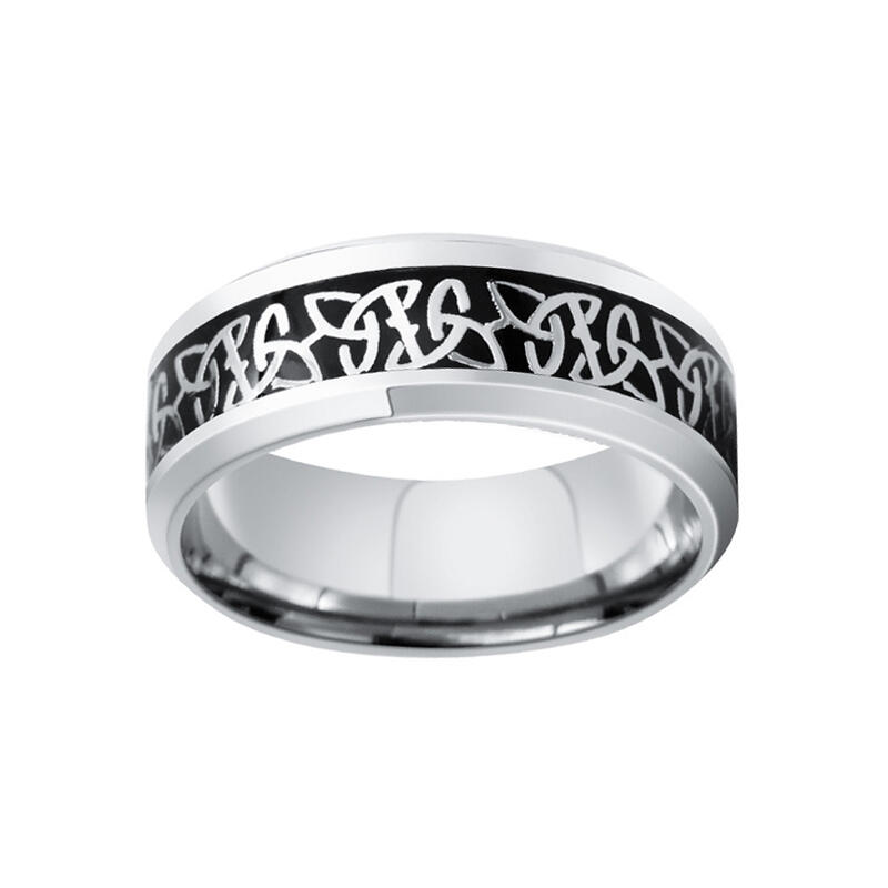 Et maison Celtic Knot Titanium Steel Men's Band
