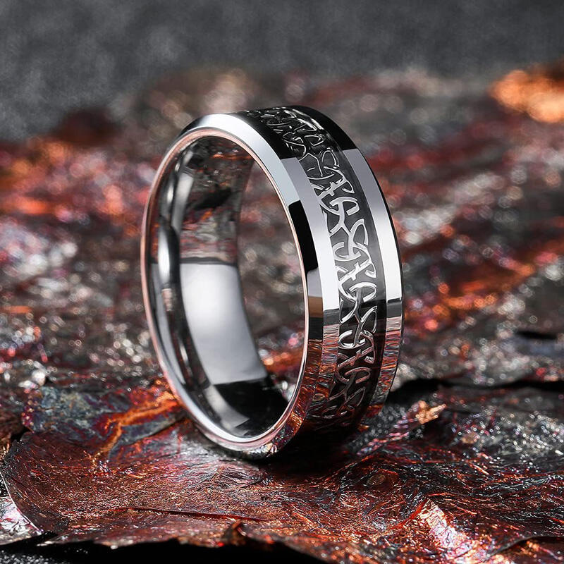 Et maison Celtic Knot Titanium Steel Men's Band