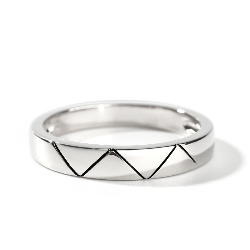 Et maison Classic Design Sterling Silver Men's Band