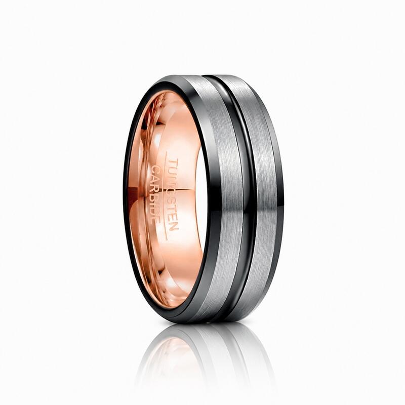 Et maison Two Tone Tungsten Steel Men's Band
