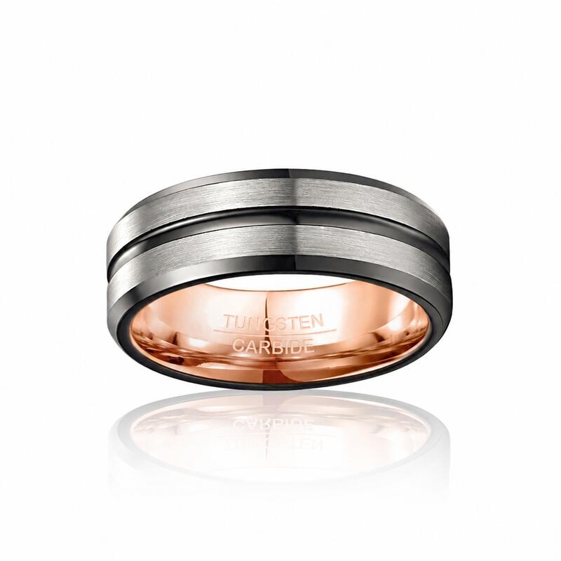Et maison Two Tone Tungsten Steel Men's Band