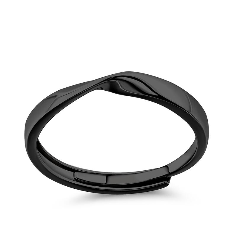 Et maison Mobius Sterling Silver Men's Band