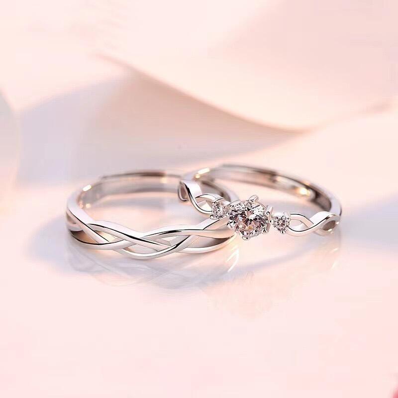 Et maison Simple Men Ring Hollow Twist Adjusted Sterling Silver