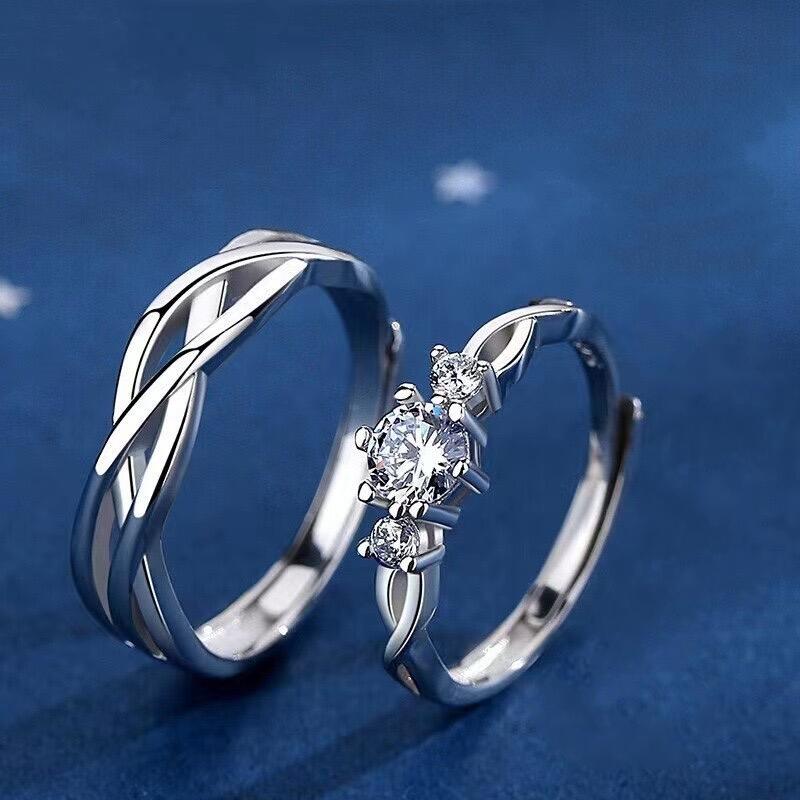 Et maison Simple Men Ring Hollow Twist Adjusted Sterling Silver