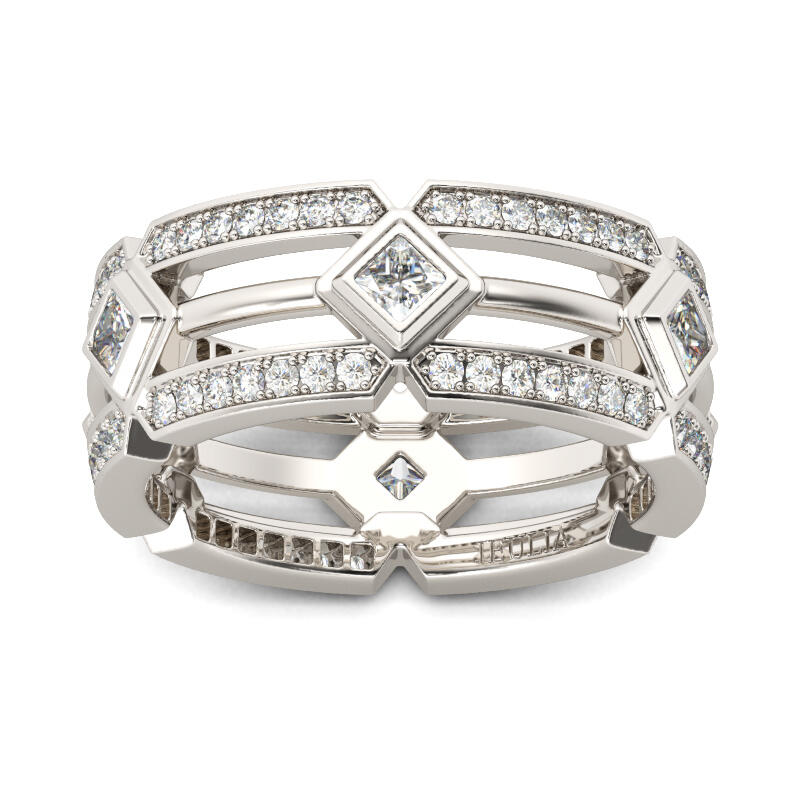 Et maison Split Shank Sterling Silver Men's Band