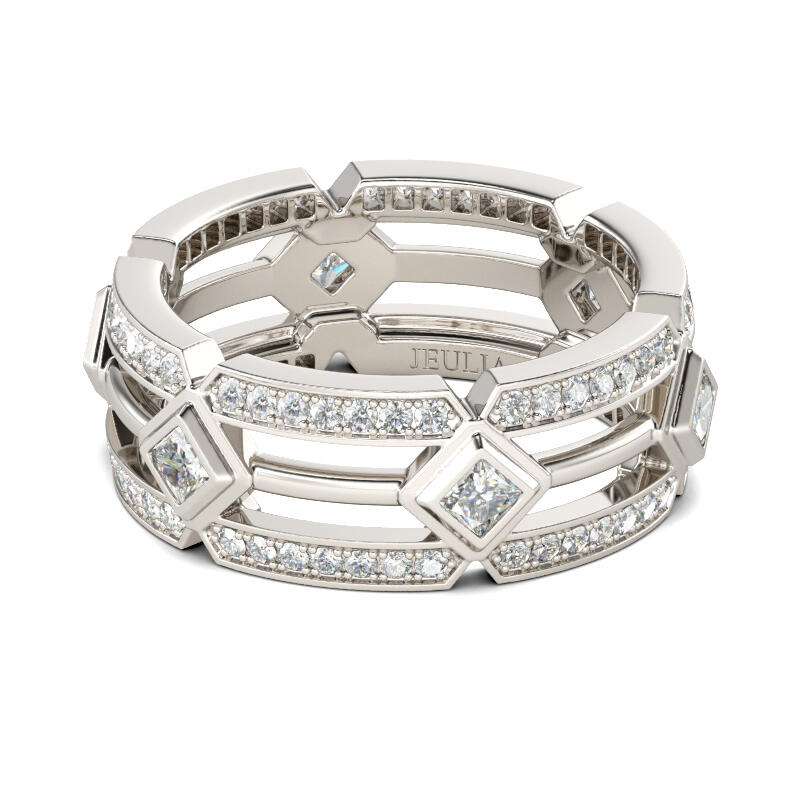 Et maison Split Shank Sterling Silver Men's Band