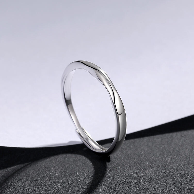 Et maison Minimalist Twist Adjustable Open Ring for Men