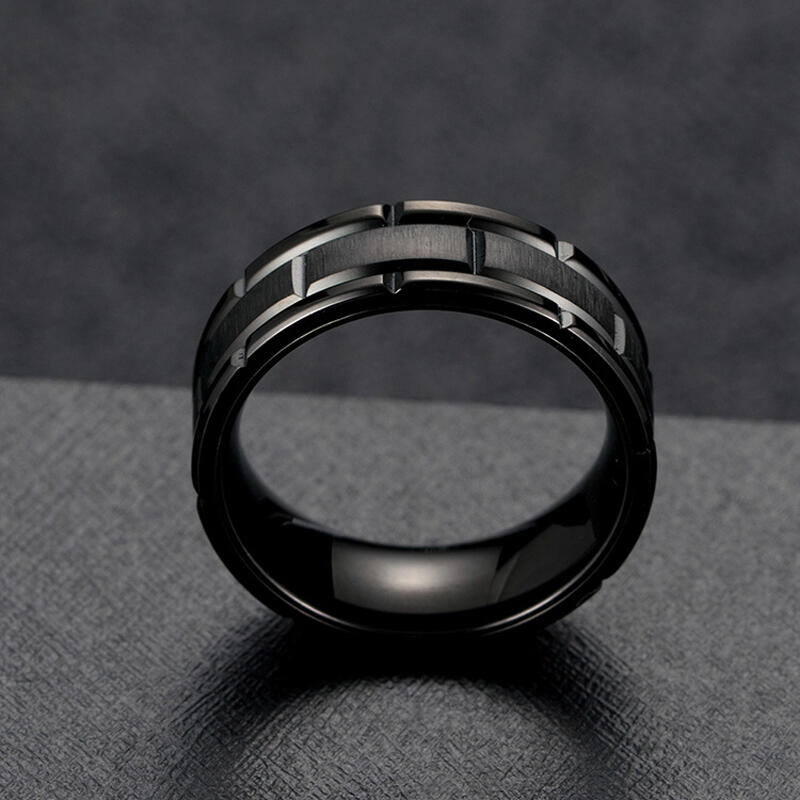 Et maison Simple Black Titanium Steel Men's Band