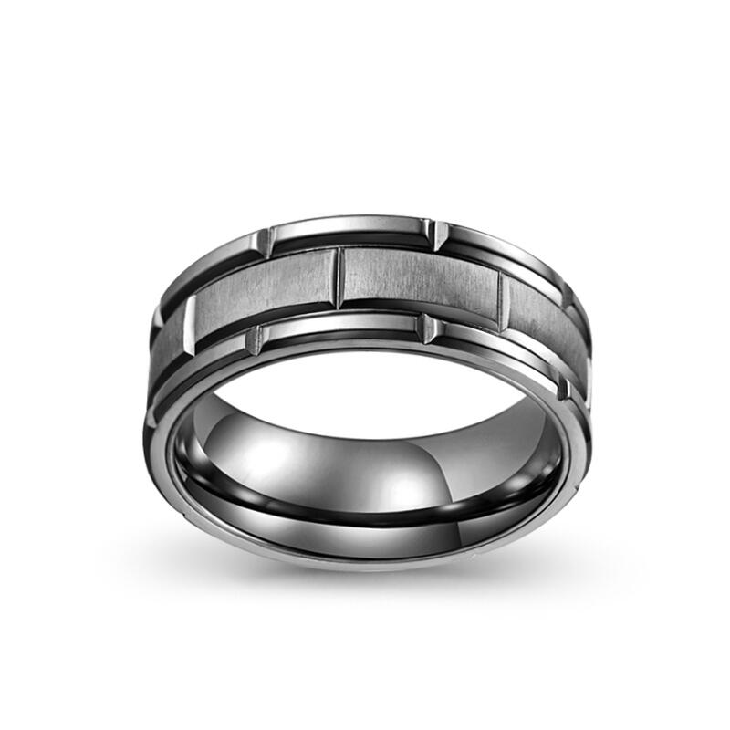 Et maison Simple Black Titanium Steel Men's Band