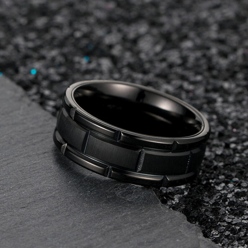 Et maison Simple Black Titanium Steel Men's Band