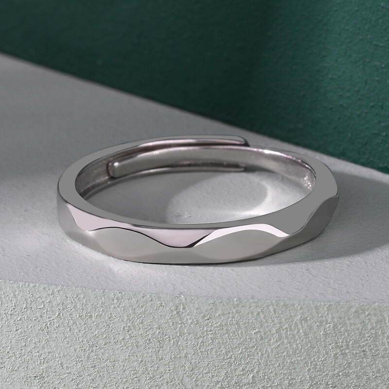 Et maison "The Exclusive Mark of Love" Adjustable Sterling Silver Men's Band