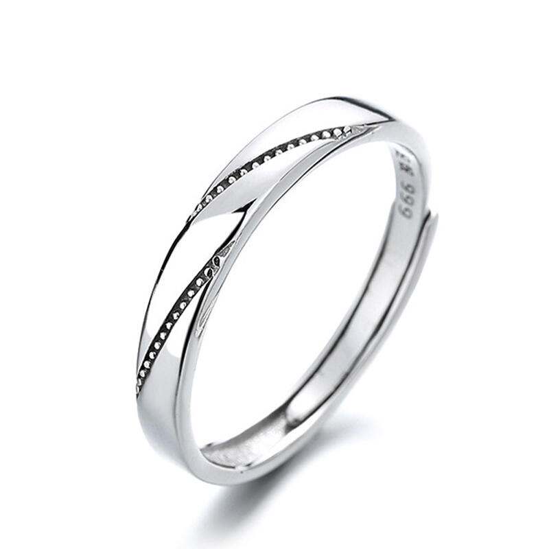 Et maison Simple Sterling Silver Adjustable Men's Band
