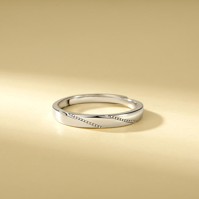 Et maison Simple Sterling Silver Adjustable Men's Band