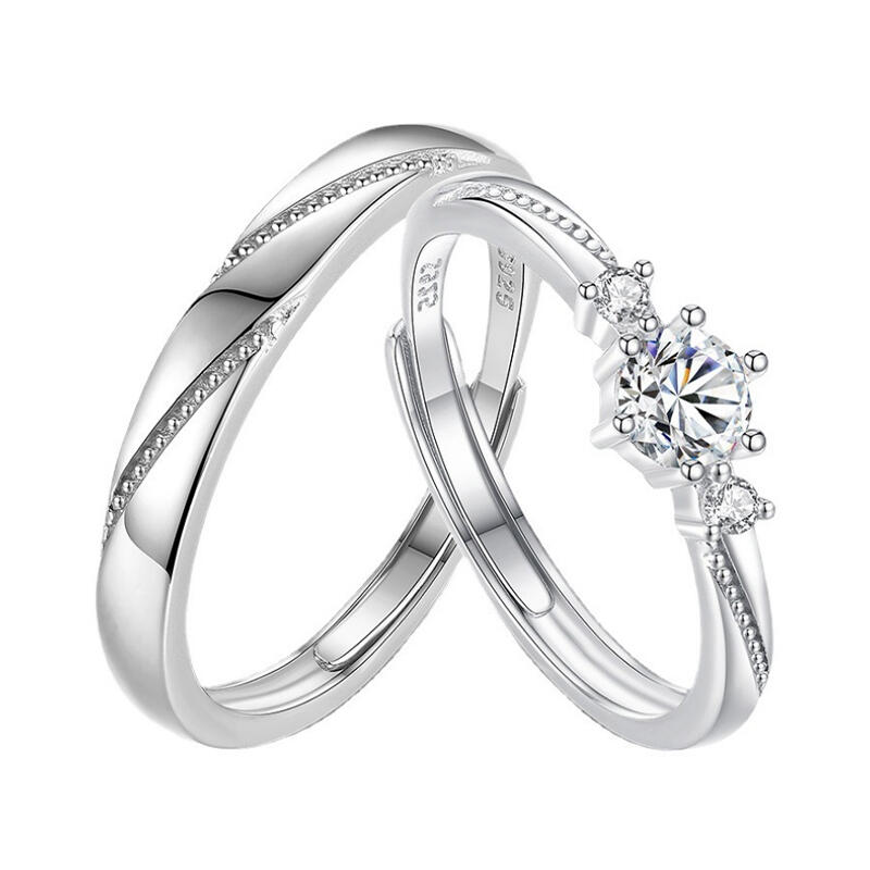 Et maison Simple Sterling Silver Adjustable Men's Band