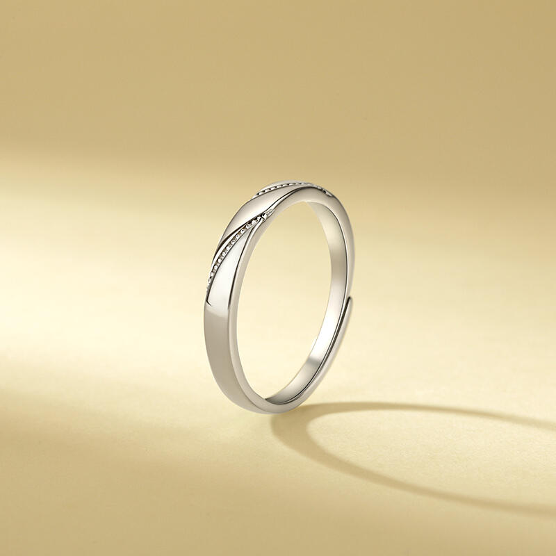 Et maison Simple Sterling Silver Adjustable Men's Band