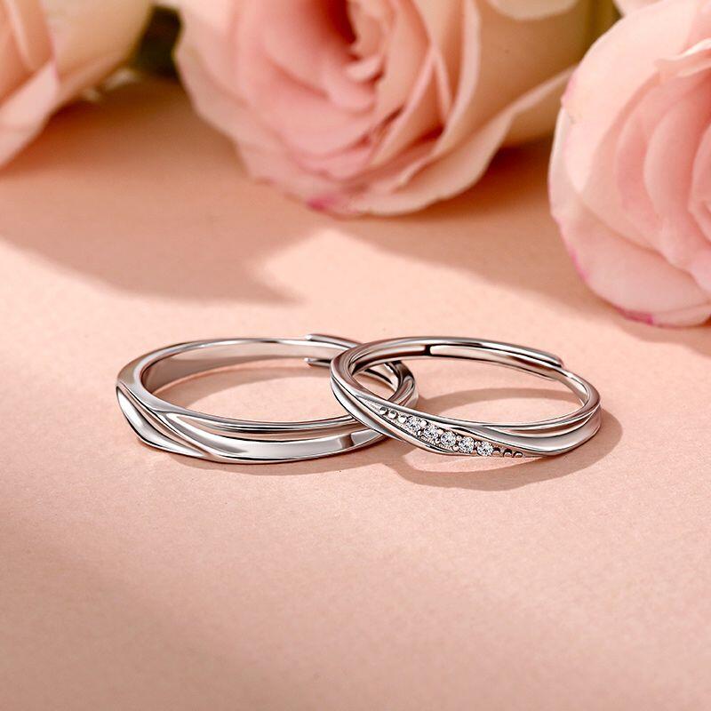 Et maison Stylish Adjustable Sterling Silver Men's Band