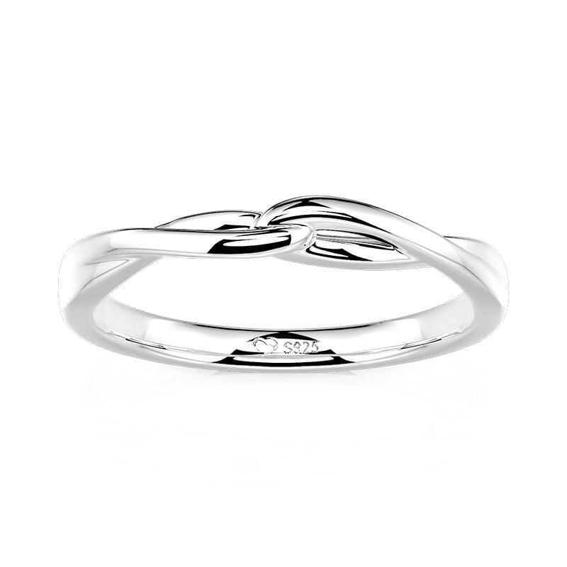 Et maison Knot Twist Men's Wedding Band Sterling Silver