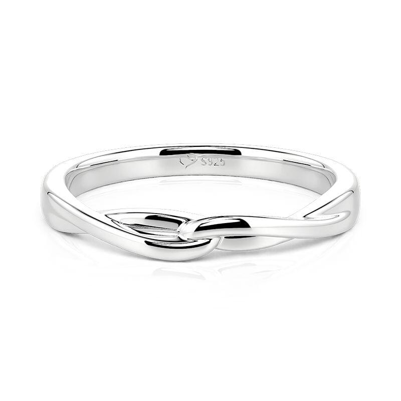 Et maison Knot Twist Men's Wedding Band Sterling Silver