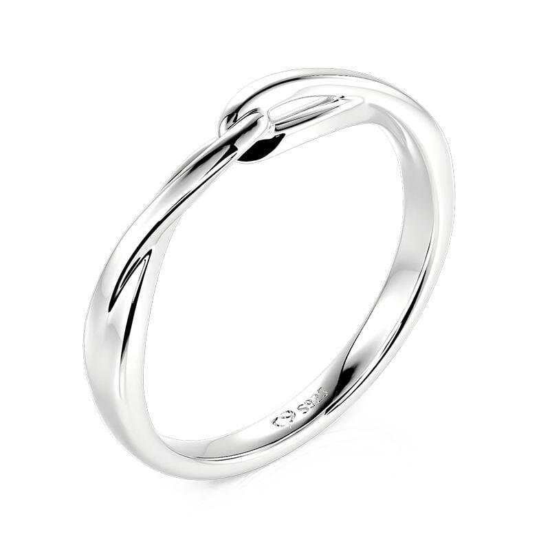 Et maison Knot Twist Men's Wedding Band Sterling Silver
