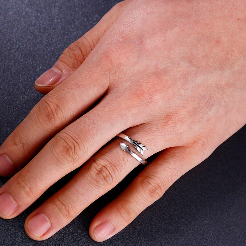 Et maison "Cupid's Arrow" Sterling Silver Men's Ring