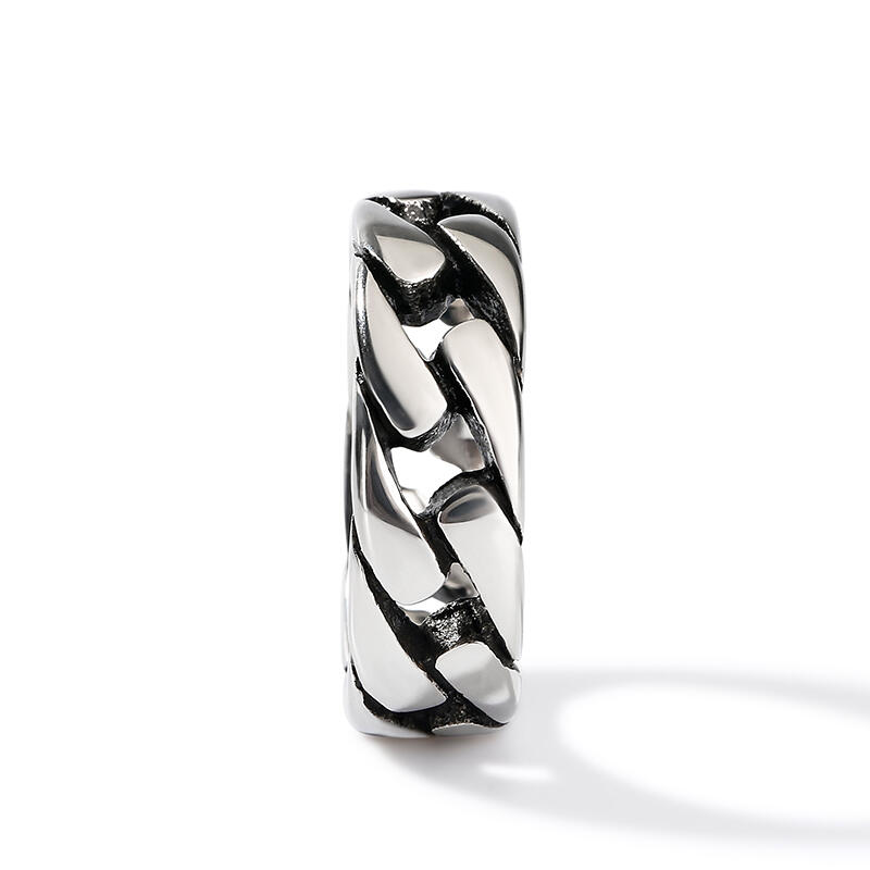 Et maison Chain Design Stainless Steel Men's Band