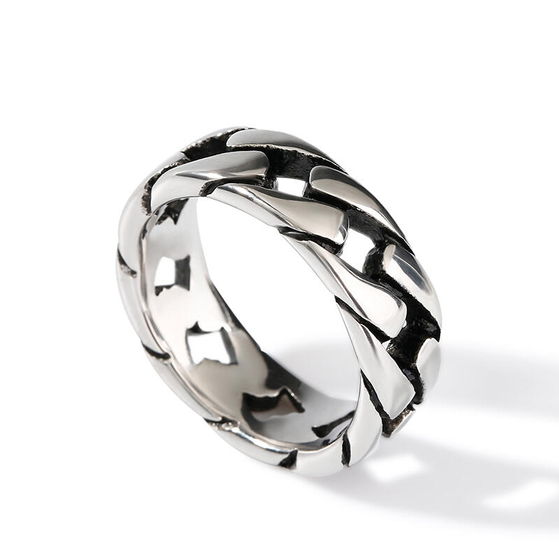 Et maison Chain Design Stainless Steel Men's Band