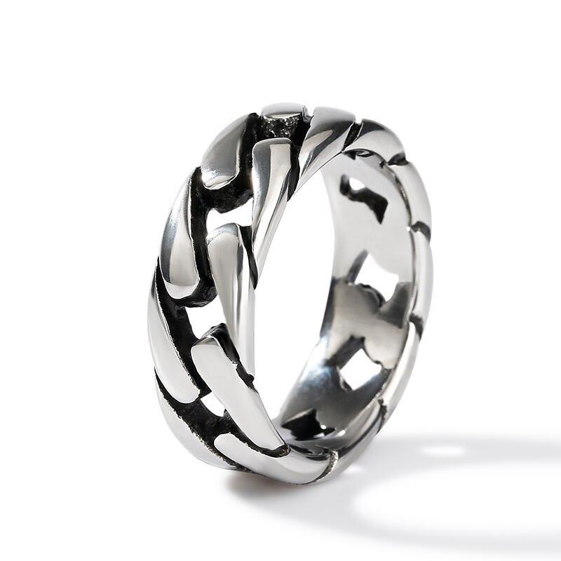 Et maison Chain Design Stainless Steel Men's Band