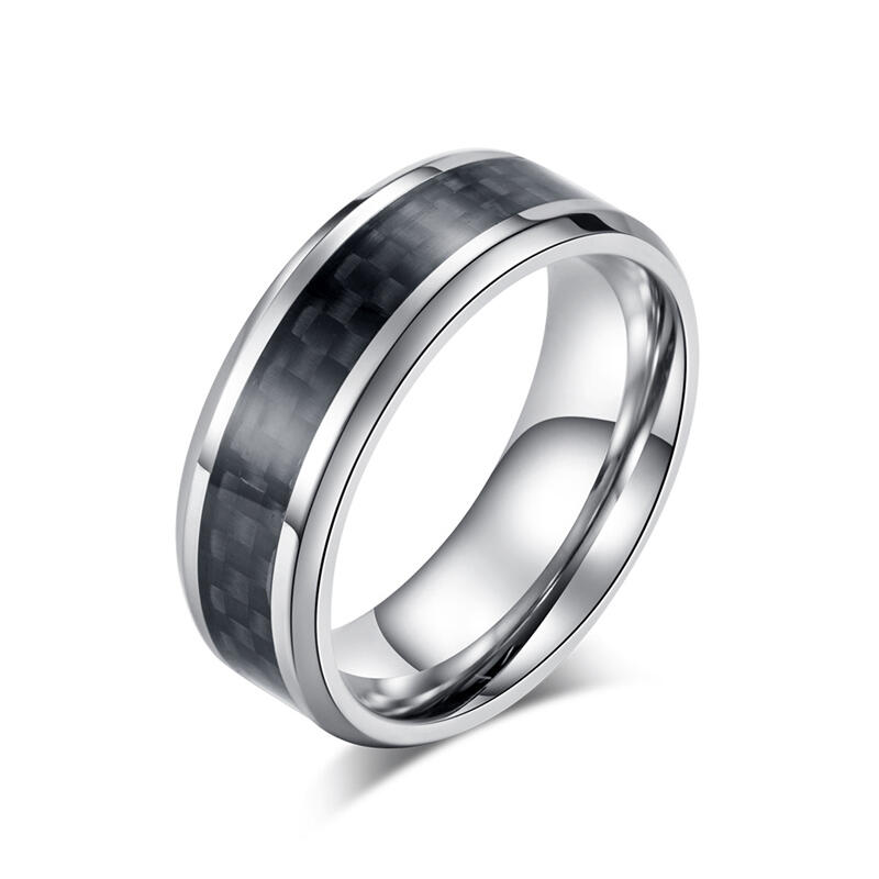 Et maison Carbon Fiber Titanium Steel Men's Band