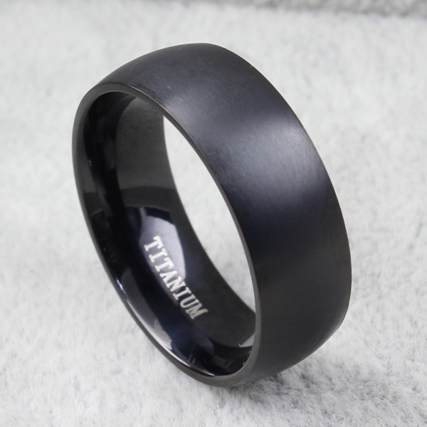 Et maison Black Titanium Steel Men's Band