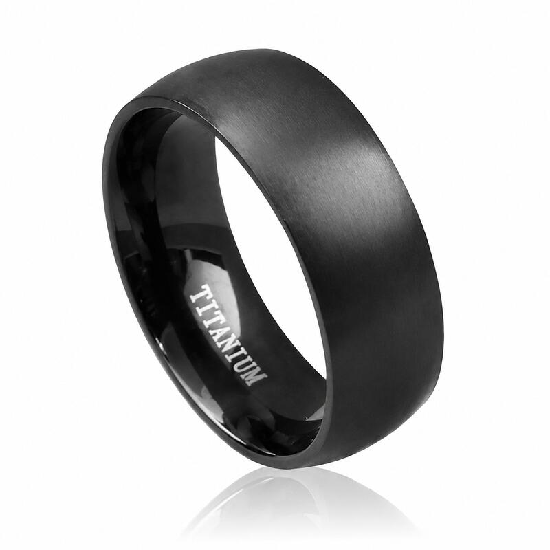 Et maison Black Titanium Steel Men's Band