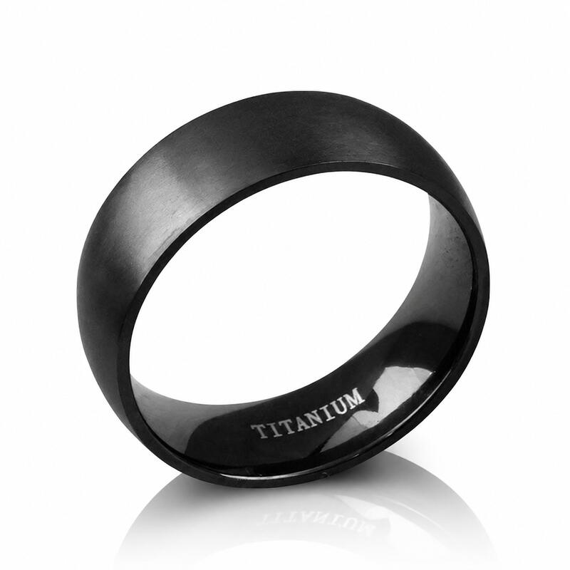 Et maison Black Titanium Steel Men's Band