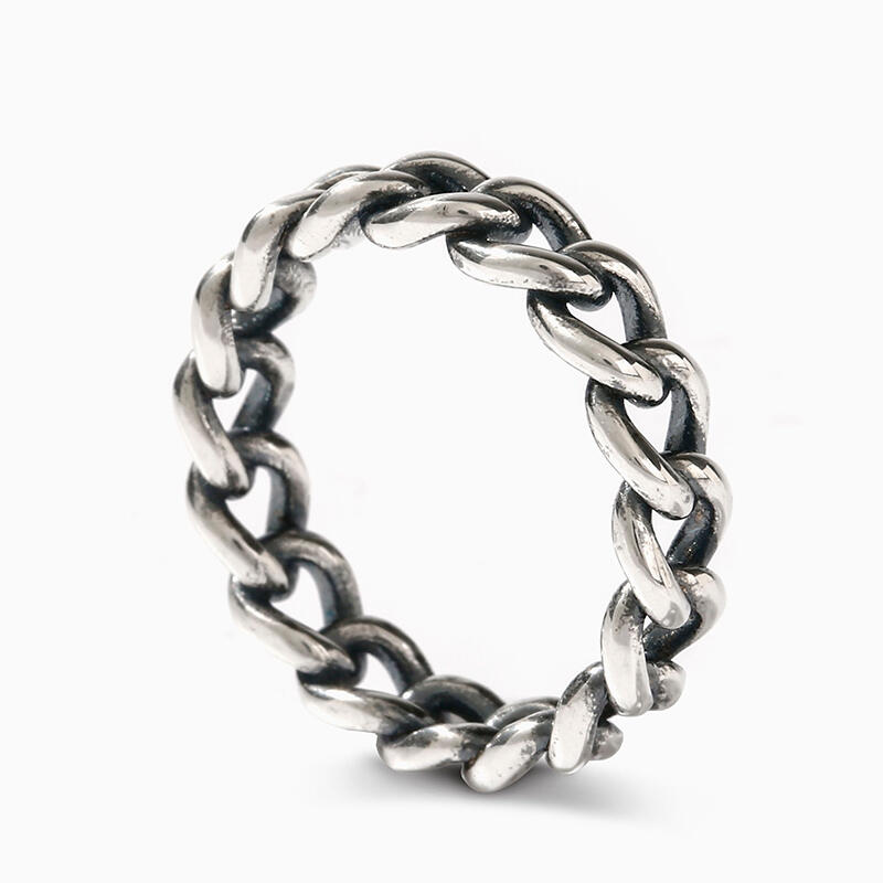 Et maison "Link Chain" Sterling Silver Band