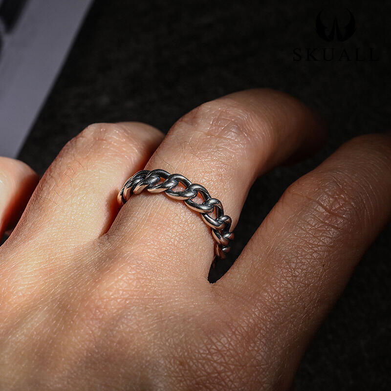 Et maison "Link Chain" Sterling Silver Band